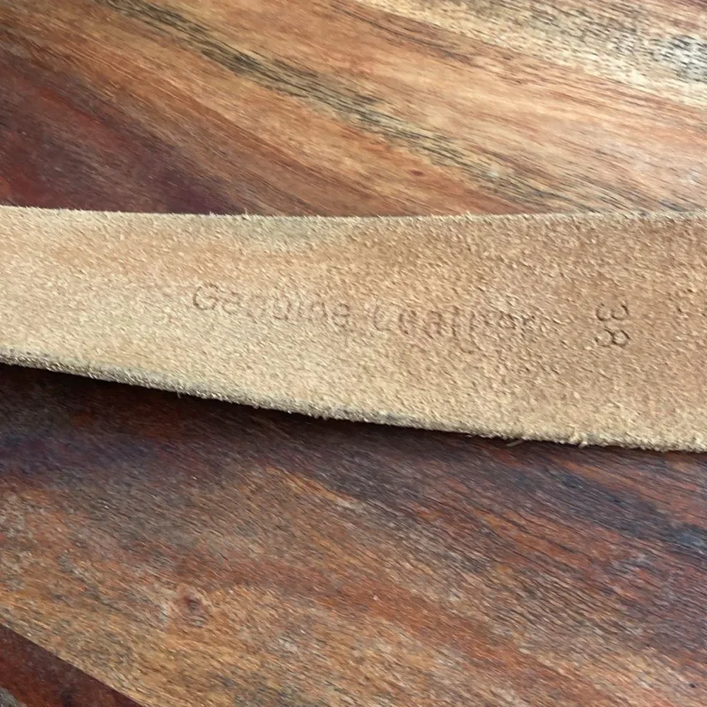 TIMBERLAND 38 Unisex Genuine Leather Belt